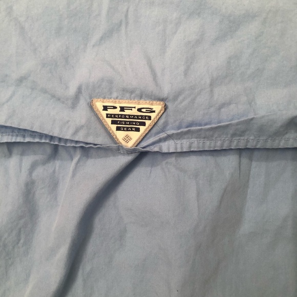 COLUMBIA MENS PFG BUTTON DOWN SHIRT - Picture 6 of 7